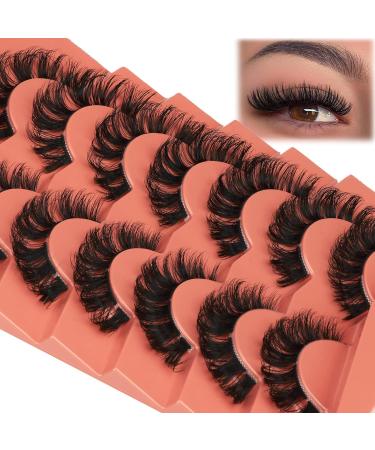 Alphonse D Curl Faux Mink Fluffy False Eyelashes | DIY Cluster Lashes | Natural Wispies | 7 Pairs Pack | Style A - Buy Online on GoSupps.com