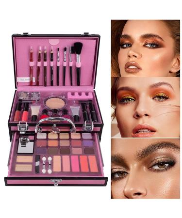 Adawd Professional Make-Up Set | All-in-One Eyeshadow Palette Blush Lipstick Eyeliner & More | International Shipping Available - Buy Online on GoSupps.com