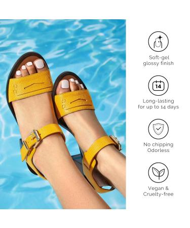 Self-Adhesive Pearl White Nail Film - 32 UV Hardening Gel Nail Wraps | Perfect Gift for Women & Girls - Buy Online on GoSupps.com