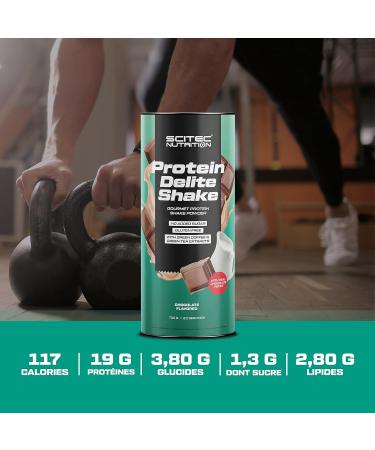  Scitec Nutrition Scitec Nutrition Protein Delite Shake a flavored protein powder drink with chocolate pieces L-carnitine 700g Chocolate - Buy Online on GoSupps.com