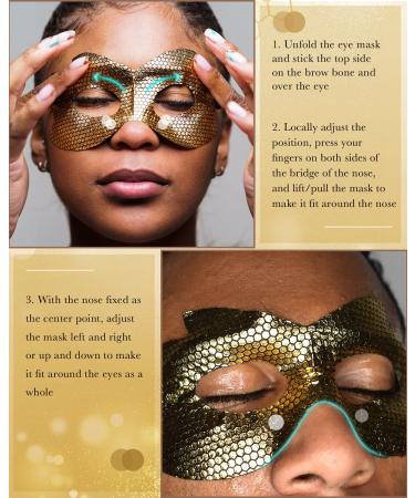 BeMyLady 24K Under Eye Masks - 8 PCS for Eye Care, Nourishing & Anti-Aging - Reduce Eye Bags, Dark Circles, Wrinkles - Moisturizing Eye Patches - Buy Online on GoSupps.com