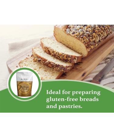 Psyllium Husk 100% Pure Organic Powder - 150g - Natural Source of Fiber from Psyllium Husk - Organic Vegan & Gluten Free - Glorious Super Nutrients - Buy Online on GoSupps.com
