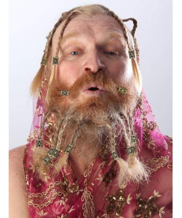 24 Pieces Norse Viking Hair Beard Braiding Beads + 6 Pull Hair Pins & 160 Black Rubber Bands - Gold | Perfect for Bracelets & Necklaces - Buy Online on GoSupps.com