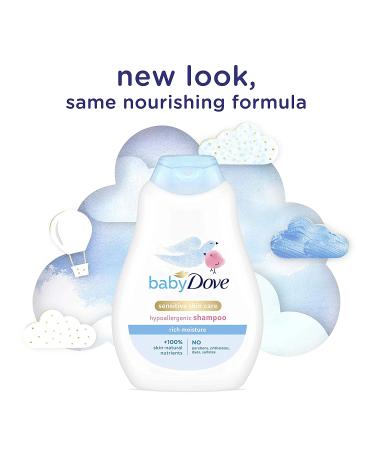 Dove Baby Rich Moisture Shampoo 13 fl oz - Gentle, Nourishing Hair Care for Infants - Buy Online on GoSupps.com