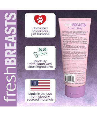 Fresh Breasts & Fresh Balls Anti-Chafing Lotion Duo for Women & Men 3.4 fl oz Soothing Deodorant Lotion Set Talc-Free Aluminum-Free Paraben-Free - Buy Online on GoSupps.com