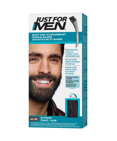 Just for Men Moustache and Beard Black Colour Eliminates Grey for a Thicker and Fuller Look M55 M55 - Black - Buy Online on GoSupps.com