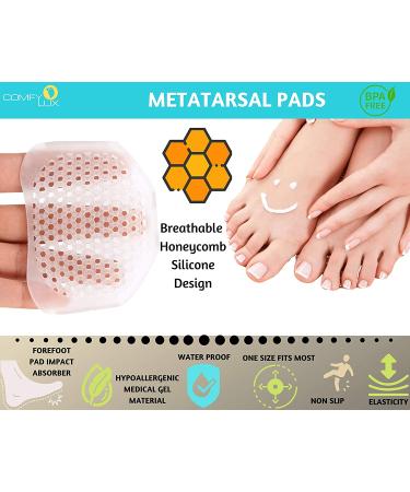 Metatarsal Pads for Men and Women - Ball of Foot Cushions for Metatarsalgia and Mortons Neuroma Pain Relief - Buy Online on GoSupps.com