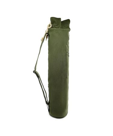 Jaegvida Yoga Mat Storage Bag Yoga Mat Carrier Yoga Carry Bag with Adjustable Strap Army Green-with pocket Pocket