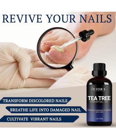 100% Pure Tea Tree Oil for Toenails - Natural Remedy for Skin & Foot Care | Melaleuca Alternifolia Essential Oil 1 Fl Oz - Buy Online on GoSupps.com