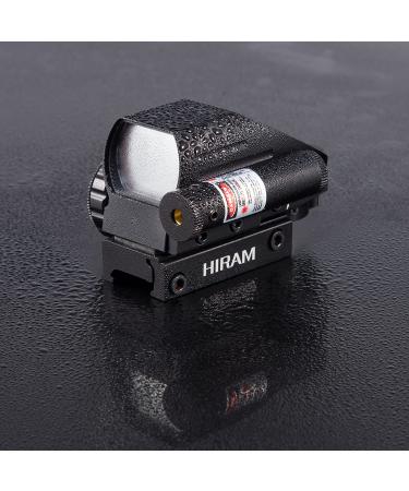 Hiram 1x22x33 Holographic Reflex Scope Sight | 4 Reticles Red/Green Dot & Red Laser - Buy Online on GoSupps.com