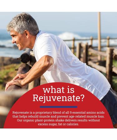 Rejuvenate Ready To Drink 15g Organic Plant Protein with Essential Amino Acid Blend - Muscle Health & Wellness - Supplement for Men & Women - Sugar  Dairy  and Gluten Free - 12 Servings - Vanilla - Buy Online on GoSupps.com