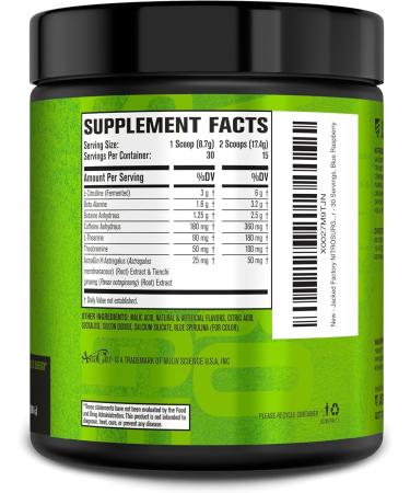 Jacked Factory NITROSURGE Pre Workout Supplement for Energy Instant Strength Gains Clear Focus & Intense Pumps (Blue Raspberry 30 Servings & Arctic White 30 Servings) - Buy Online on GoSupps.com