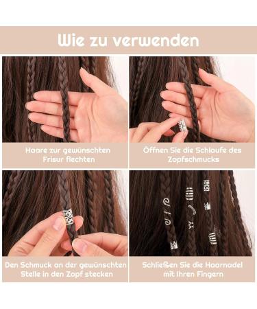 Camp Trip 219 Pieces Dreadlocks Jewelry Set | Nordic Hair Pearls & Beard Accessories | Viking Hair Pearls with Jewelry Box - Buy Online on GoSupps.com