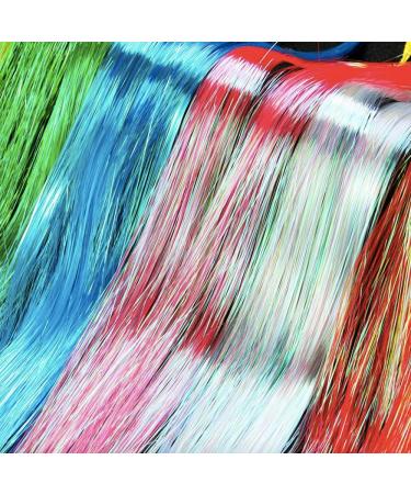 16 Colors Hair Tinsel Kit 3300 Strands Hair Tinsel Extensions 47 Inch Glitter Hair Extension Fairy Hair Tinsel Strands Kit Holographic Dazzle Colour Hair Extensions for Women Girls Party Cosplay - Buy Online on GoSupps.com