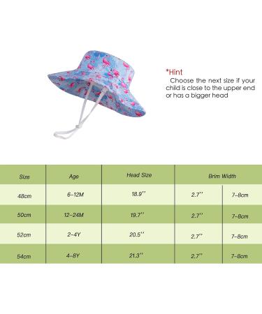LANGZHEN Baby Girls Sun Protection Beach Hat with Chin Strap - Purple, 1-2 Years - Buy Online on GoSupps.com