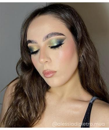 Oulac Liquid Glitter Eyeshadow - Metallic Mossy Green with Gold Sparkle | Vegan & Cruelty-Free | 5.4g Wreath Nebula - Buy Online on GoSupps.com