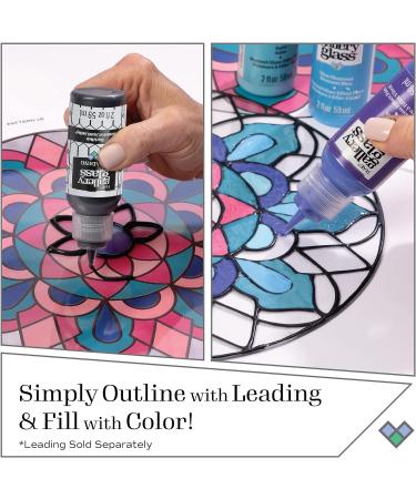 Plaid Gallery Glass Window Color Beginner Set 2oz (8-Pack) - Create Stunning Stained Glass Effects! - Buy Online on GoSupps.com
