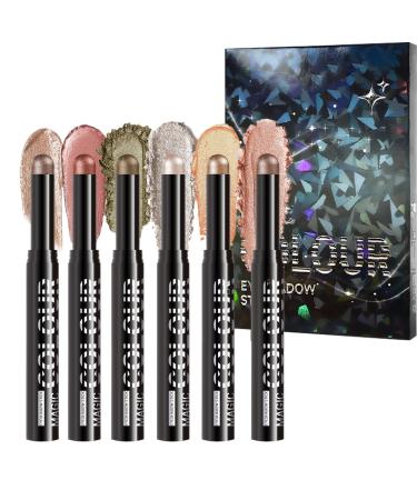 Generisch Matte cream eyeshadow stick Long-lasting and glossy colored pencil Colored pencil that enhances the pigmented and glossy eyeshadow pencil Eyeshadow sticks for the