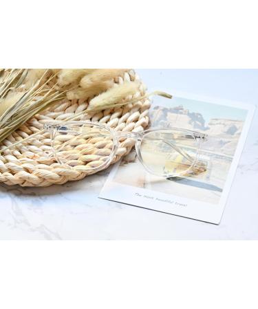 Eyekepper 2 Pack Blue Light Blocking Reading Glasses 2.75x for Men & Women - Vintage Style Transparent Readers - Buy Online on GoSupps.com