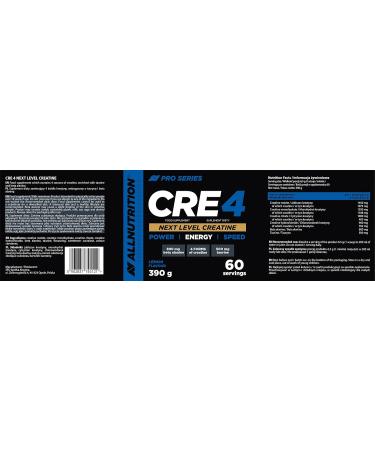 All-Nutrition CRE4 Creatine Mix Powder - Enhance Performance & Muscle Growth - 390g Lemon Flavor - Buy Online on GoSupps.com