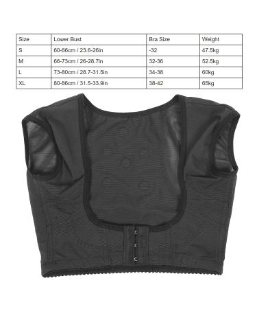 Posture Corrector Chest Support Vest for Men & Women | Back Brace & Neck Pain Relief Trainer - M Black - Buy Online on GoSupps.com