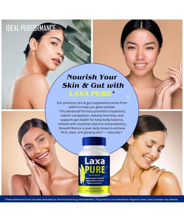 IDEAL PERFORMANCE Laxa Pure Capsules LaxaPure Gut Health & Digestion Support Supplement All Natural Formula Supports Gut Health Maintain Digestive Health & Comfort Laxa Pure Reviews (2 Pack) - Buy Online on GoSupps.com