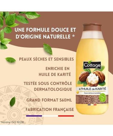 Cottage Shower Oil Extra Nourishing Shea 560ml | Hydrating Body Wash for Intense Moisture | International Shipping Available - Buy Online on GoSupps.com