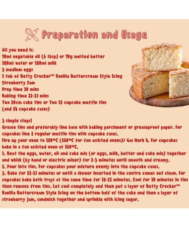 Velvety Vanilla Betty Crocker Cakes Mix 425g x2 - Buy Online on GoSupps.com