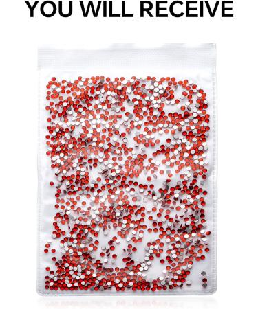 YHMQ 1440 PCS Red Rhinestones for Nails - SS12 Nail Crystals (2.8-3.0 mm) | Premium Quality Nail Art Supplies - Buy Online on GoSupps.com