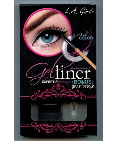 L.A. Girl Gel Liner Kit - Very Black 0.10 oz (Pack of 1) | Long-lasting, Smudge-proof Eyeliner - Buy Online on GoSupps.com