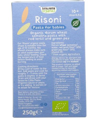 Little Pasta Organics Red Lentil & Pea Baby Pasta 10m+ - Buy Online on GoSupps.com