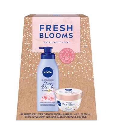 NIVEA Fresh Bloom Gift Box, 2 Piece Skin Care Gift Set