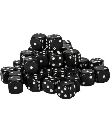 Black & White 12mm D6 Dice Block - Pack of 36 | Premium Quality - Buy Online on GoSupps.com