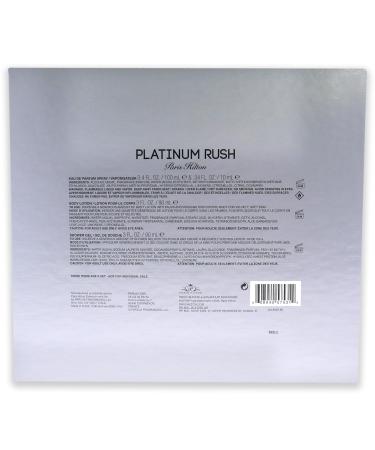 Paris Hilton Platinum Rush Women 4 Pc Gift Set 3.4 oz EDP Spray 0.33oz EDP Spray 3oz Body Lotion 3oz Shower Gel - Buy Online on GoSupps.com