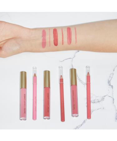 Nicole Miller Liquid Lipstick & Liner Collection | 6-Piece Set | Long-Lasting Shades of Lipsticks & Lip Liners for Stunning Look - Buy Online on GoSupps.com