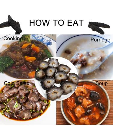 DOL Wild Caught Sun Dried Atlantic Black Pin Sea Cucumber 8oz - All Natural Nutritious, Large Size - 1 Count - Buy Online on GoSupps.com