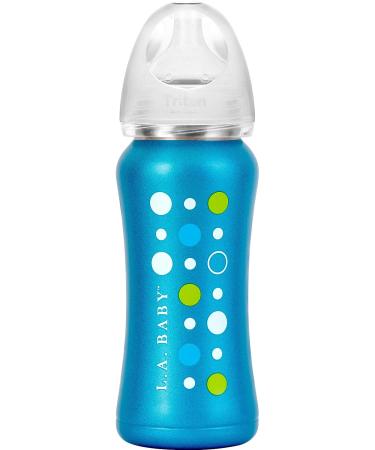 9oz Insulated Stainless Steel Baby Bottle | Non-Toxic Food-Grade | Leak-Free Design - Blue Sapphire Blue - Buy Online on GoSupps.com