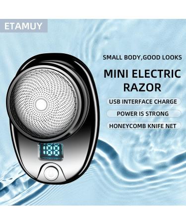 Portable Mini Electric Razor for Men - Waterproof USB Rechargeable Shaver (Gradual Black) - Buy Online on GoSupps.com