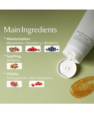 LA MUSE Perfume Recovery Body Cleanser 6.76 fl oz | Daily Gentle Exfoliating Body Wash | Moisturizing Dry & Sensitive Skin | Soften Rough & Bumpy Skin with Walnut Shell Powder | Floral Musk Scent - Buy Online on GoSupps.com