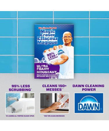 Mr. Clean Magic Eraser Ultra Foamy Multi Purpose Cleaner Foaming Magic Eraser Sponge Multi Surface Cleaner 5 Count - Buy Online on GoSupps.com