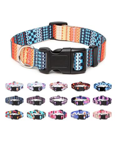 Suredoo dog collar adjustable soft & comfort nylon dog collar for small medium-sized dog puppies cats (m orange) m (neck circumference 33-55 cm width 2 cm) orange - Buy Online on GoSupps.com