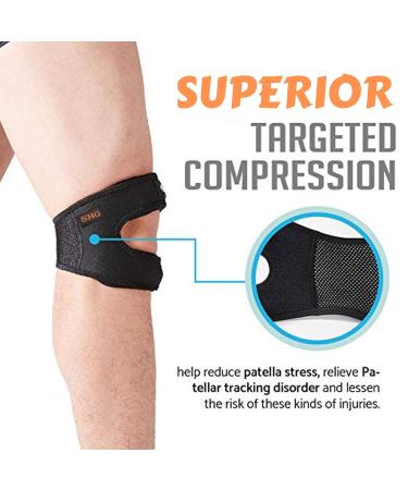 Buy Premium Patella Tendon Support Brace | Knee Pain Relief Breathable Neoprene Adjustable Strapping Arthritis & Injury Recovery - Buy Online on GoSupps.com