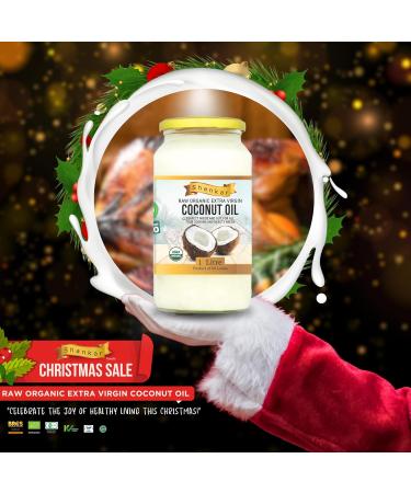 SHANKAR 100% Organic Coconut Oil 1L - Extra Virgin, Raw Cold Pressed for Cooking and Wellness - Buy Online on GoSupps.com