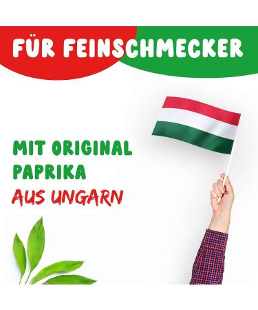 Fine Hungarian Food Aromatic Hungarian Paprika Powder 100g | Genuine Original Mild Hungarian Paprika Powder | Perfect for seasoning goulash with Hungarian peppers - Buy Online on GoSupps.com