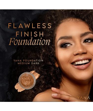 Yana Medium Dark Shade Matte Liquid Foundation 1.35 oz - Long-Wear Formula for Oily/Combination Skin - Suitable for Brown/Tanned Skin - Buy Online on GoSupps.com