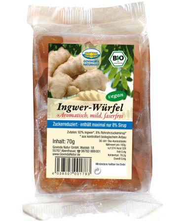 Govinda Govinda Organic Ginger Dice (2 x 70 g)
