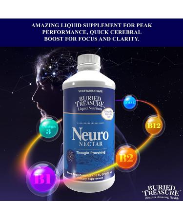 Buried Treasure Neuro Nectar - Memory & Focus Supplement | 16 oz - Buy Online on GoSupps.com