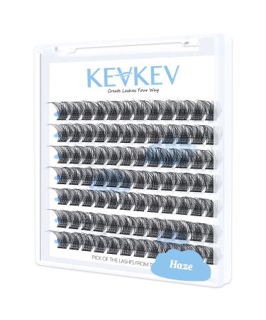 Lash Clusters 84 Pcs Cluster Lashes Eyelash Clusters DIY Cluster Eyelash Extensions Individual Lashes Thin Band & Soft(Haze D-16mm) D-16mm Haze