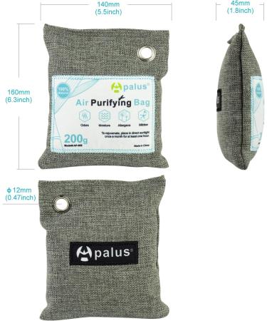 Apalus Air Fresh Kitchen Cabinet - Natural Bamboo Activated Carbon for Moisture Protection Dehumidification & Freshness | 200g Wardrobe Solution - Buy Online on GoSupps.com