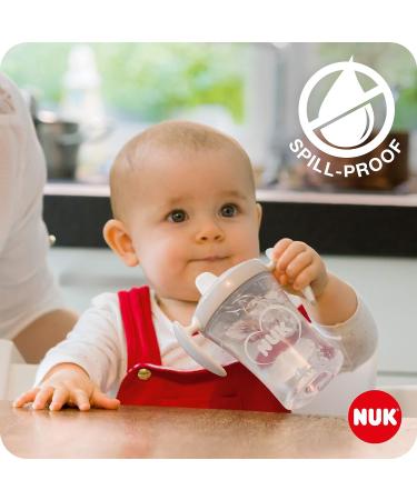 NUK Trainer Cup Sippy Cup 230ml | Leak-Proof Soft Drinking Spout | BPA-Free | 6+ Months | Hearts Design - Buy Online on GoSupps.com